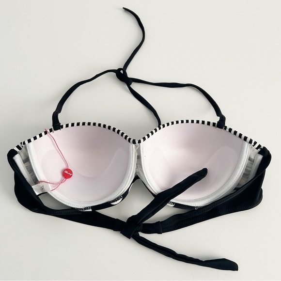 Polka Dot Halter Bikini Top | Size XL - Picture 3 of 4